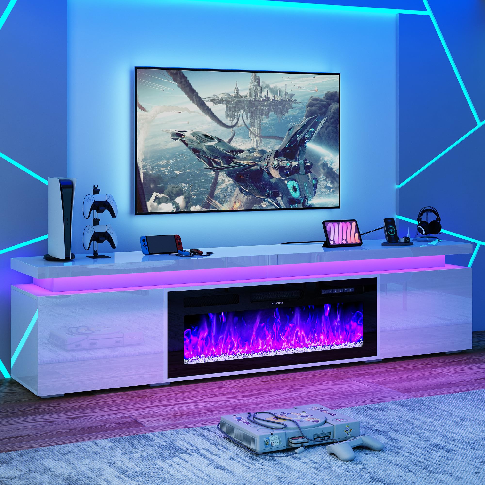 Amazon.com: St.Mandyu Fireplace TV Stand for 80